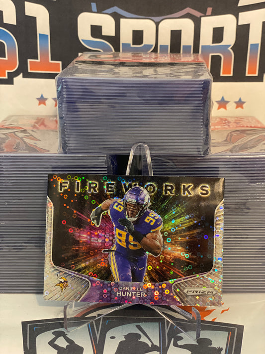 2020 Panini Prizm (Fast Break Prizm, Fireworks) Danielle Hunter #23