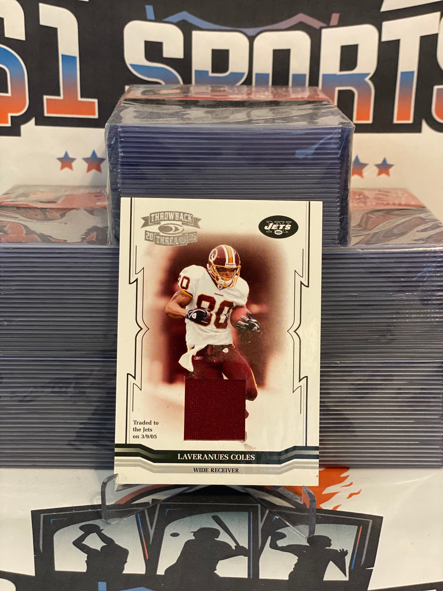 2005 Donruss Playoff (Throwback Threads Relic) Laveranues Coles #149