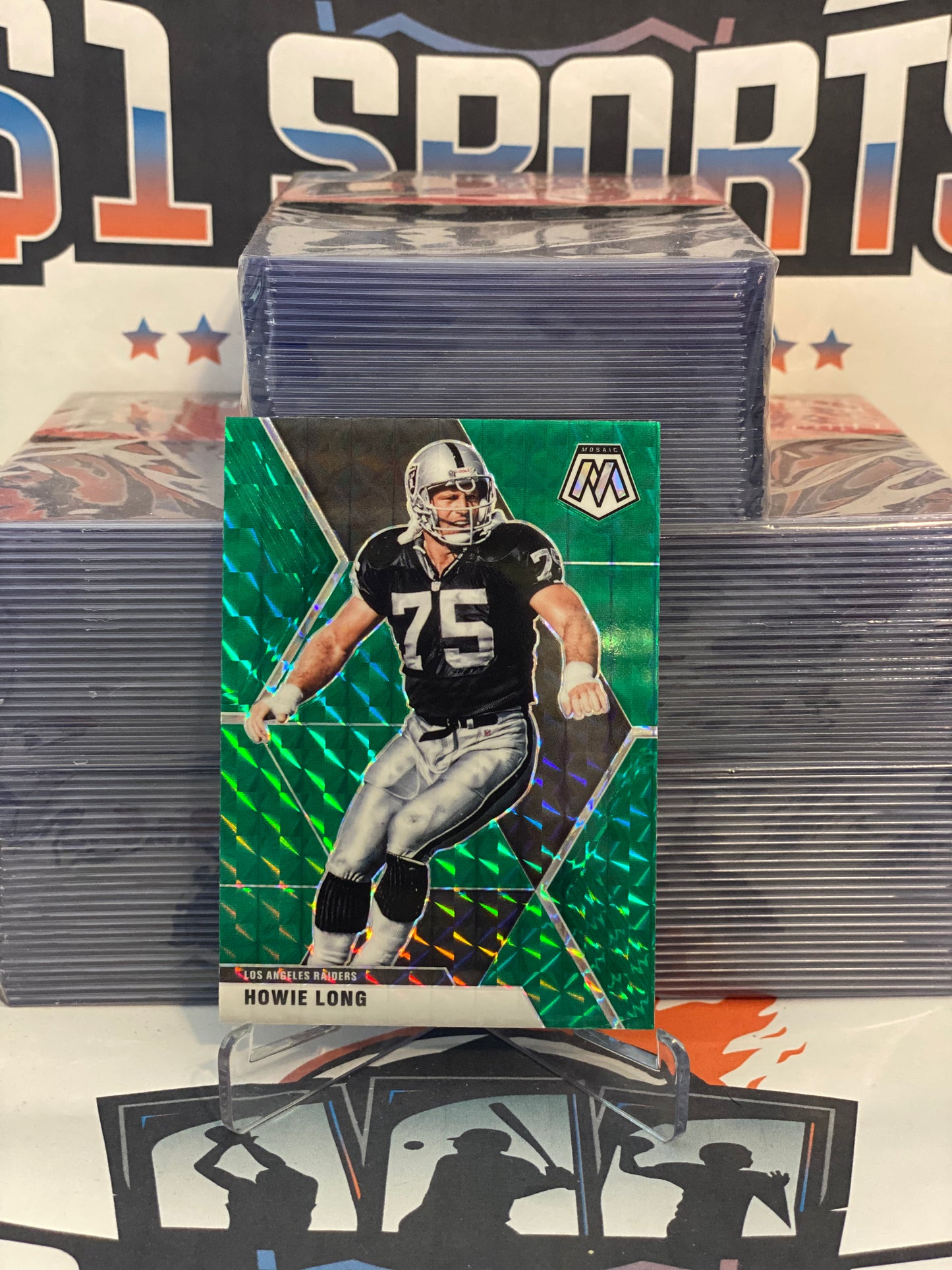 2020 Panini Mosaic (Green Prizm) Howie Long #107