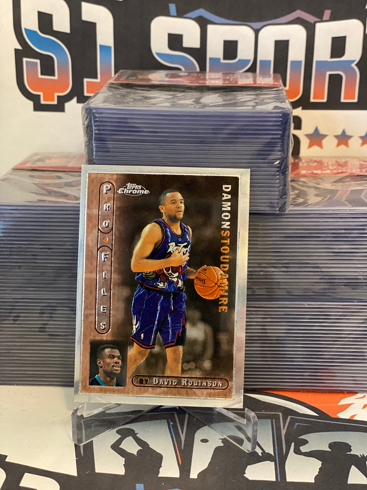 1996 Topps Chrome (ProFiles) Damon Stoudamire #PF-10