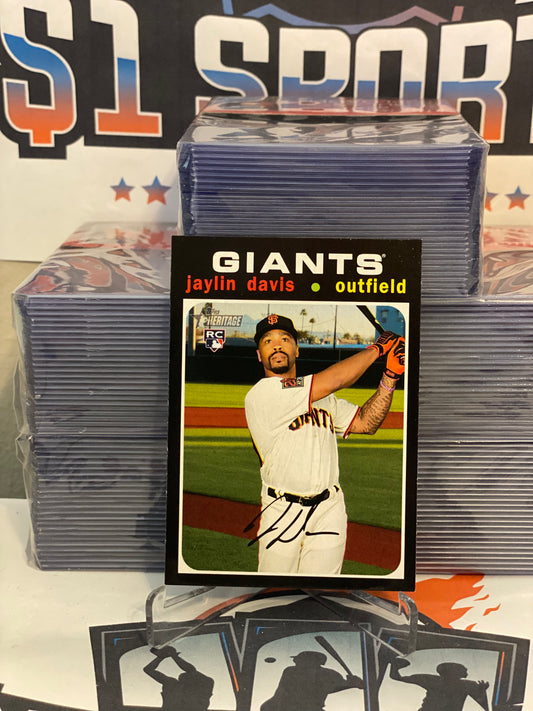 2020 Topps Heritage Jaylin Davis Rookie #546