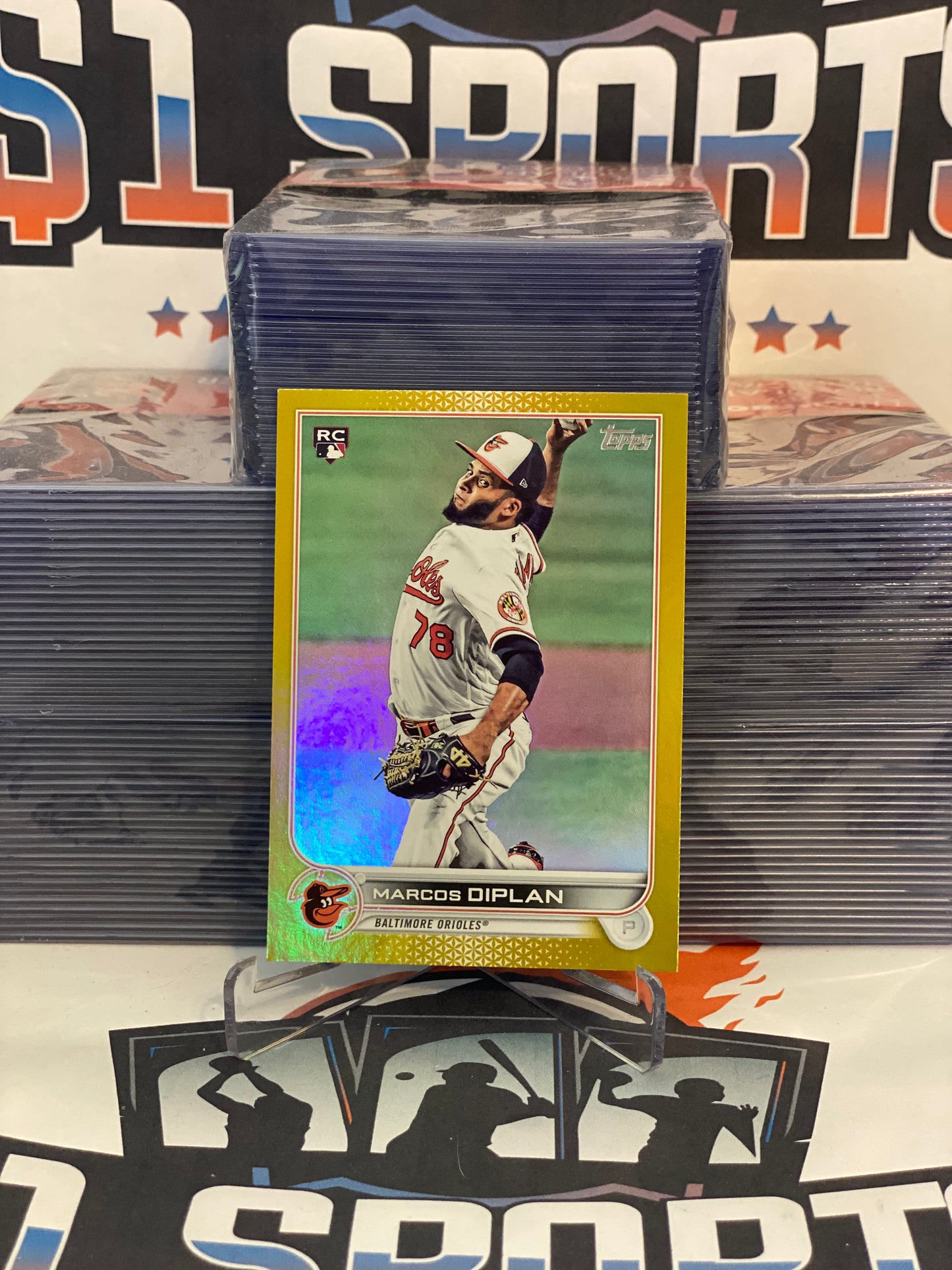 2022 Topps (Gold Foil) Marcos Diplan Rookie #517