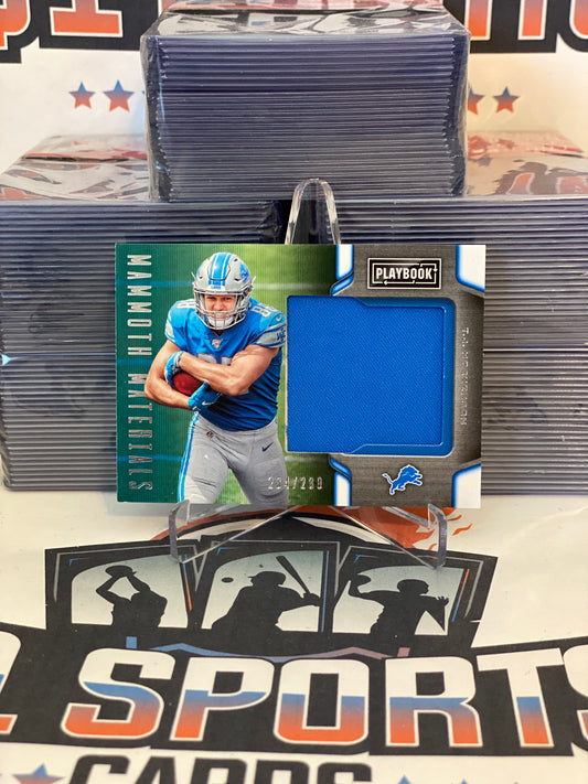 2019 Panini Playoff (Mammoth Materials Relics, 234/299) T.J. Hockenson Rookie #MM-21