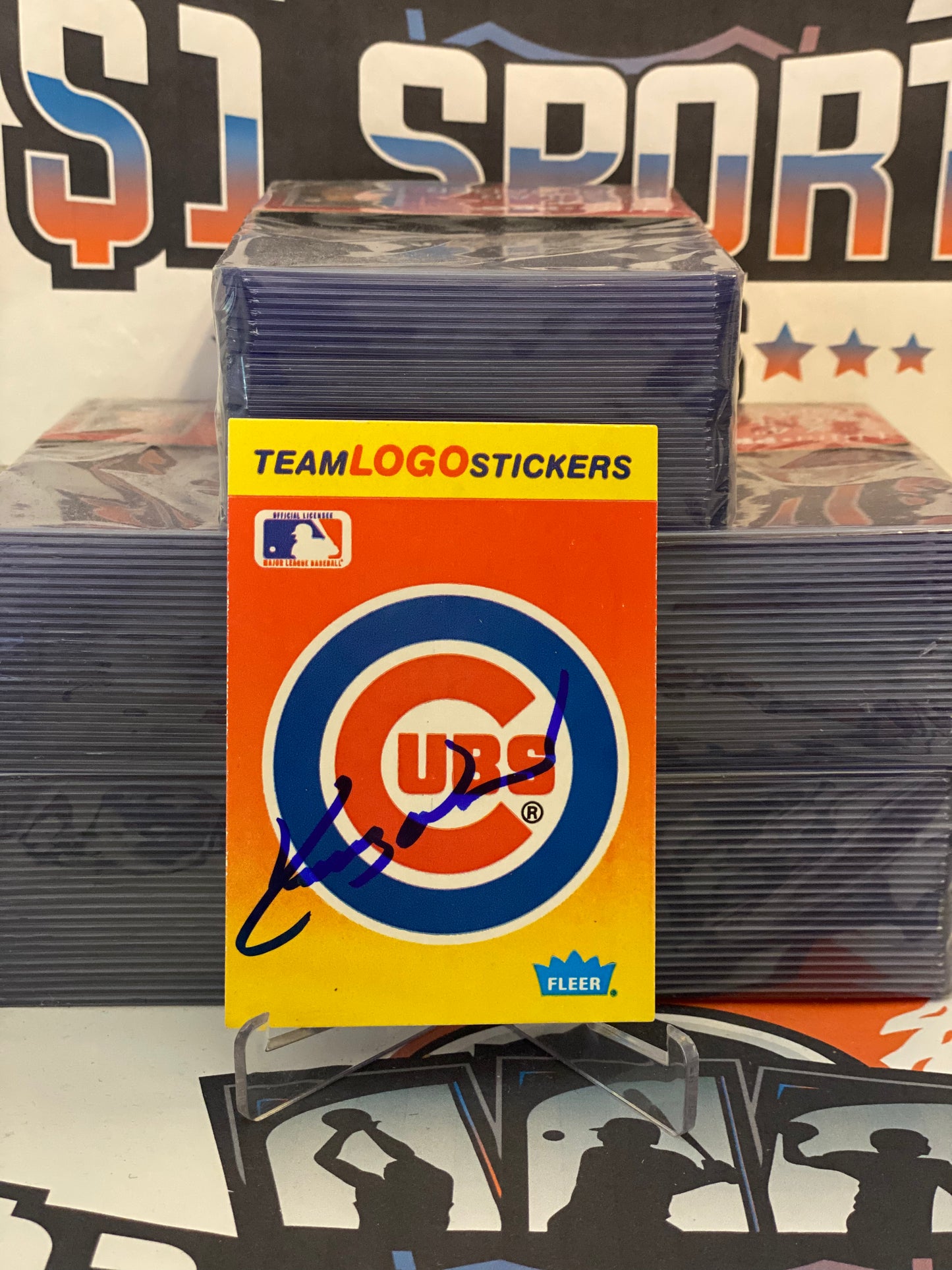 1991 Fleer Sticker (Hand-Signed Auto) Kerry Wood #NNO