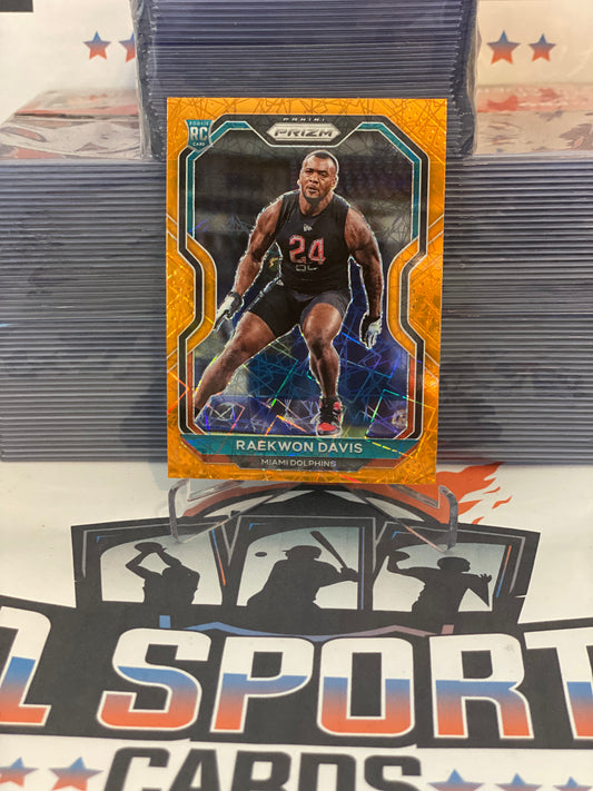 2020 Panini Prizm (Orange Lazer Prizm) Raekwon Davis Rookie #341