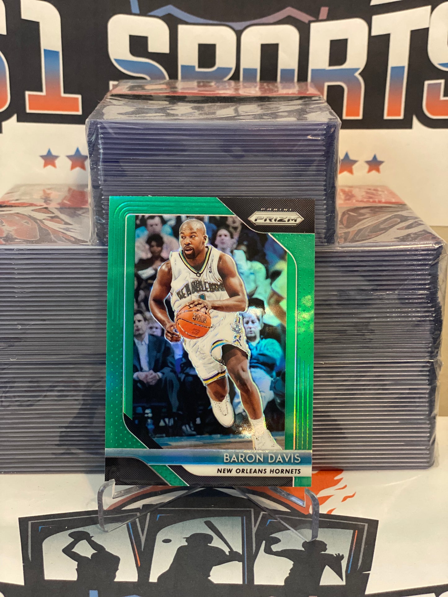 2018 Panini Prizm (Green Prizm) Baron Davis #215