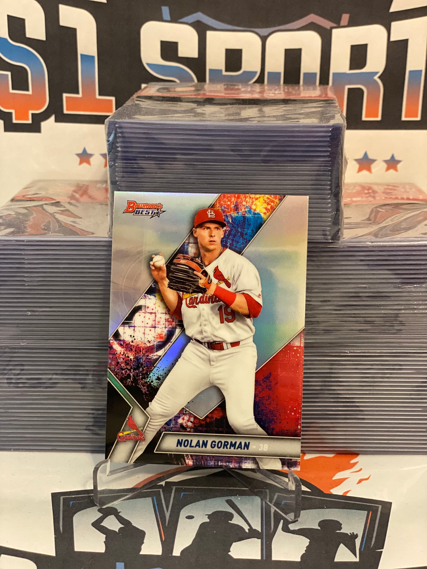 2019 Bowman's Best (Refractor, Top Prospects) Nolan Gorman #TP-15