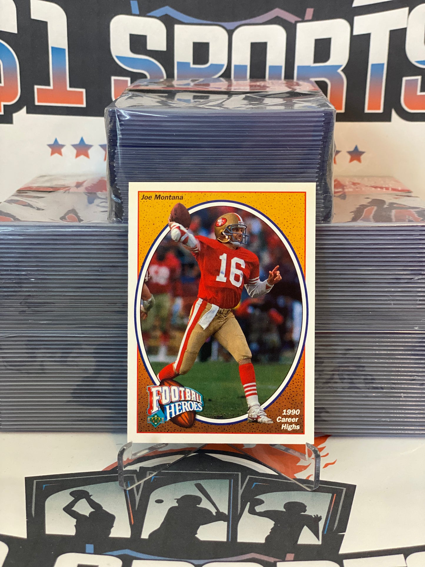 1991 Upper Deck (Football Heroes) Joe Montana #8