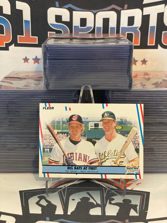 1988 Fleer (Big Bats at First) Mark McGwire & Pat Tabler #633