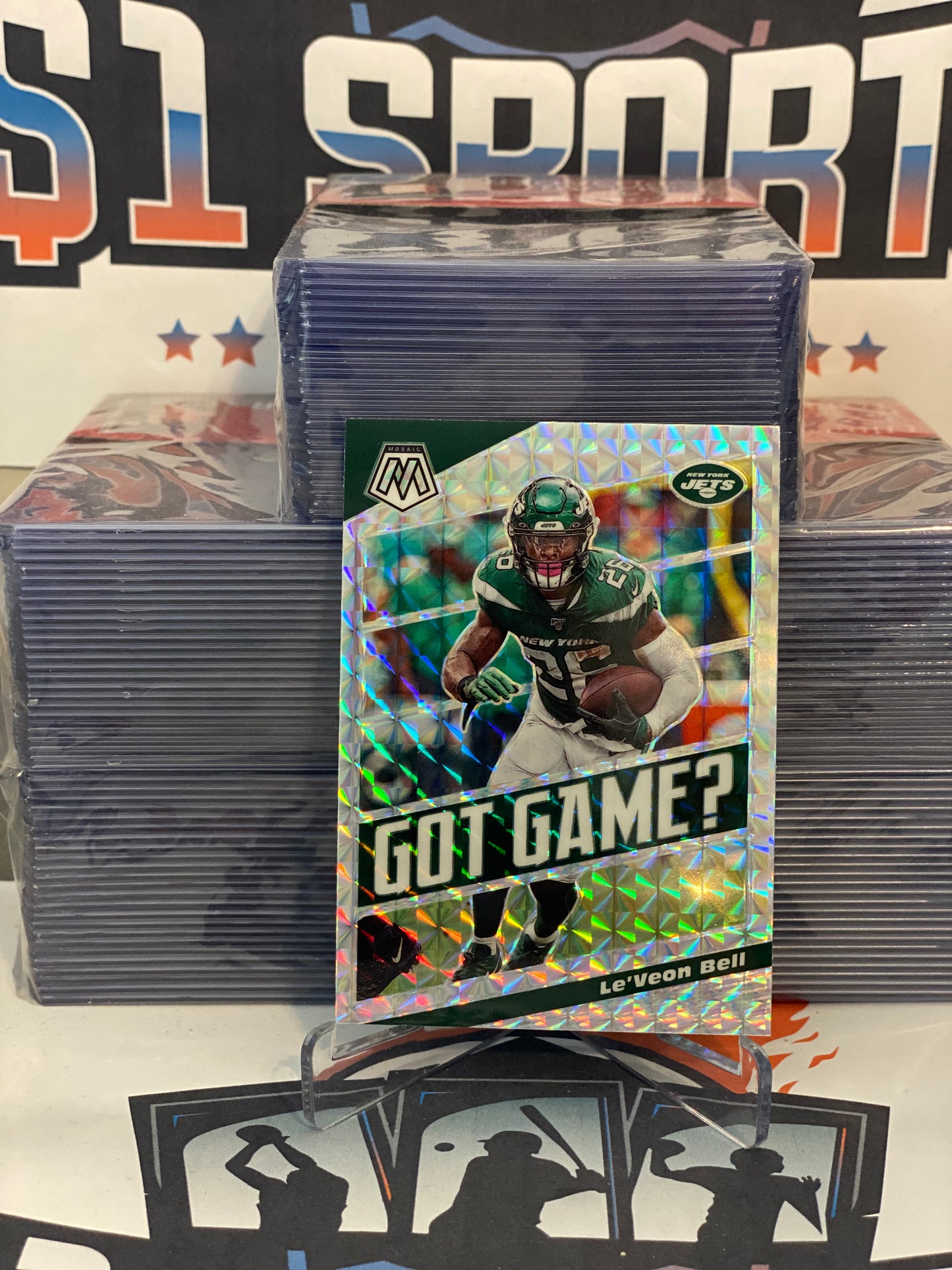 2020 Panini Mosaic (Mosaic Prizm, Got Game?) Le'Veon Bell #GG8