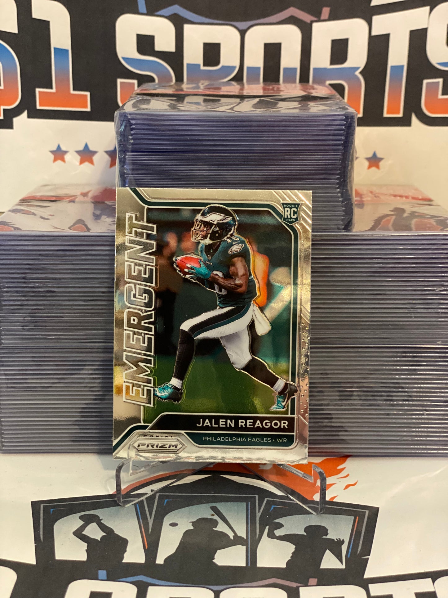 2020 Panini Prizm (Emergent) Jalen Reagor Rookie #9