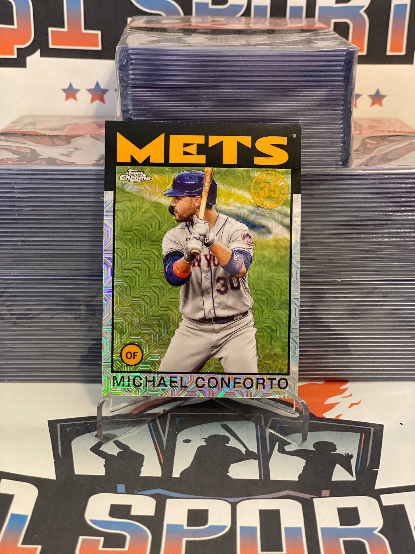 2022 Topps (Silver Pack Refractor, 1986 Redux) Michael Conforto #86TC-87