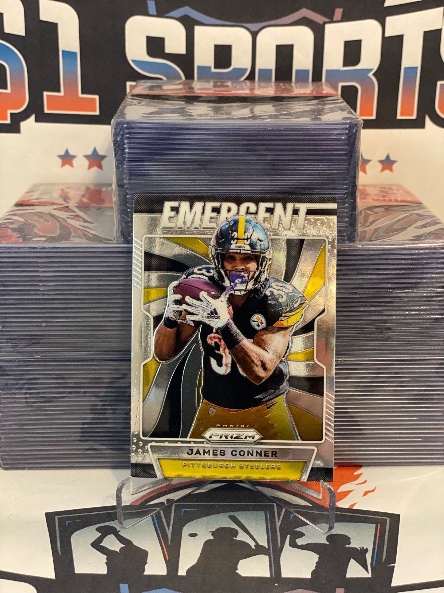 2019 Panini Prizm (Emergent) James Conner #E-JC