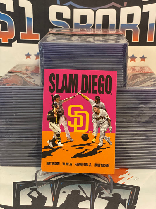 2021 Topps (Slam Diego) Trent Grisham, Wil Myers, Fernando Tatis Jr., Manny Machado #MPC-15