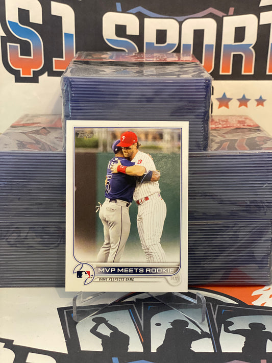 2022 Topps (MVP Meets Rookie) Bryce Harper & Wander Franco Rookie #367