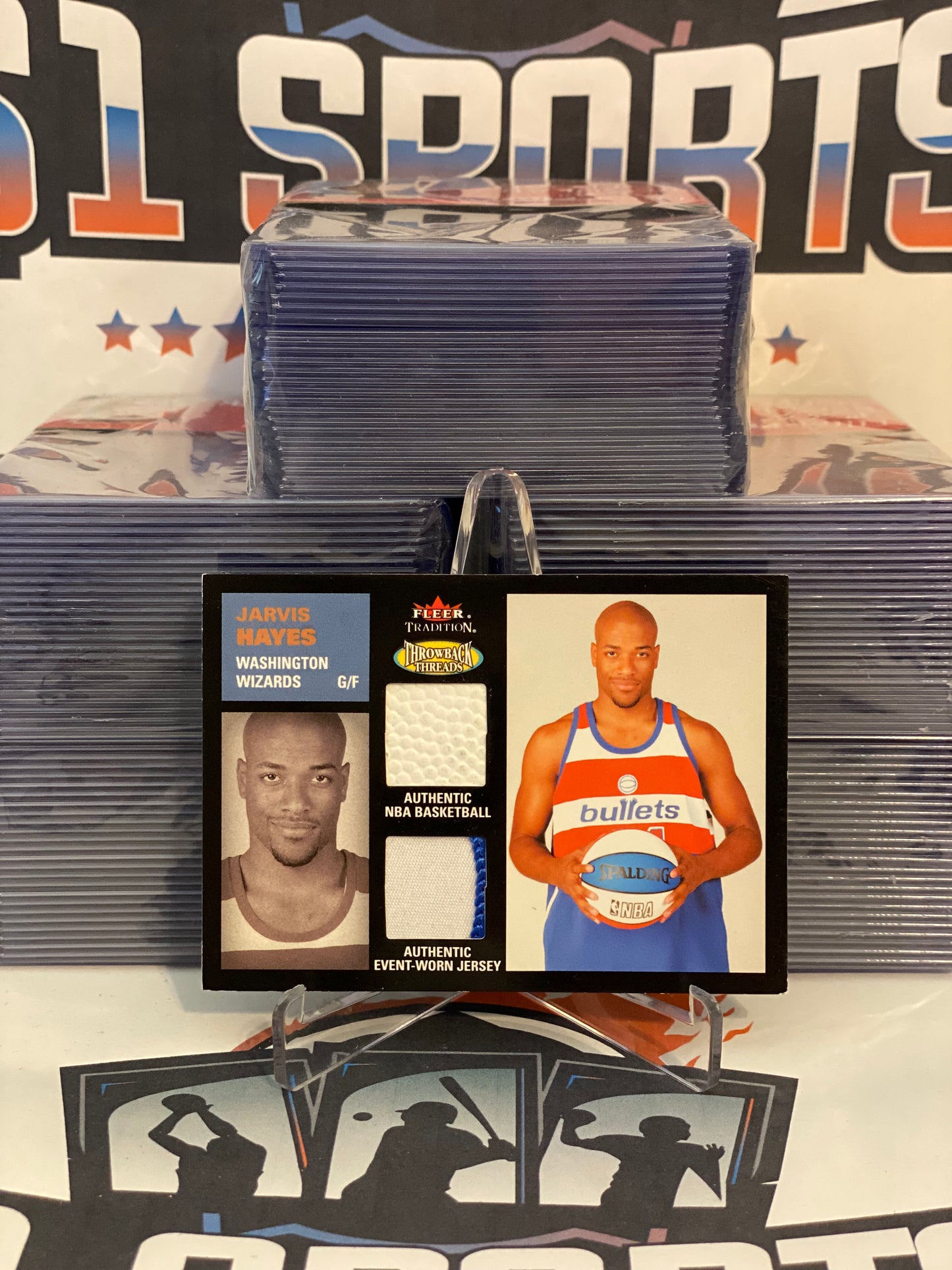 2003 Fleer (Throwback Threads Relic, 088/150) Jarvis Hayes #TTD-JH