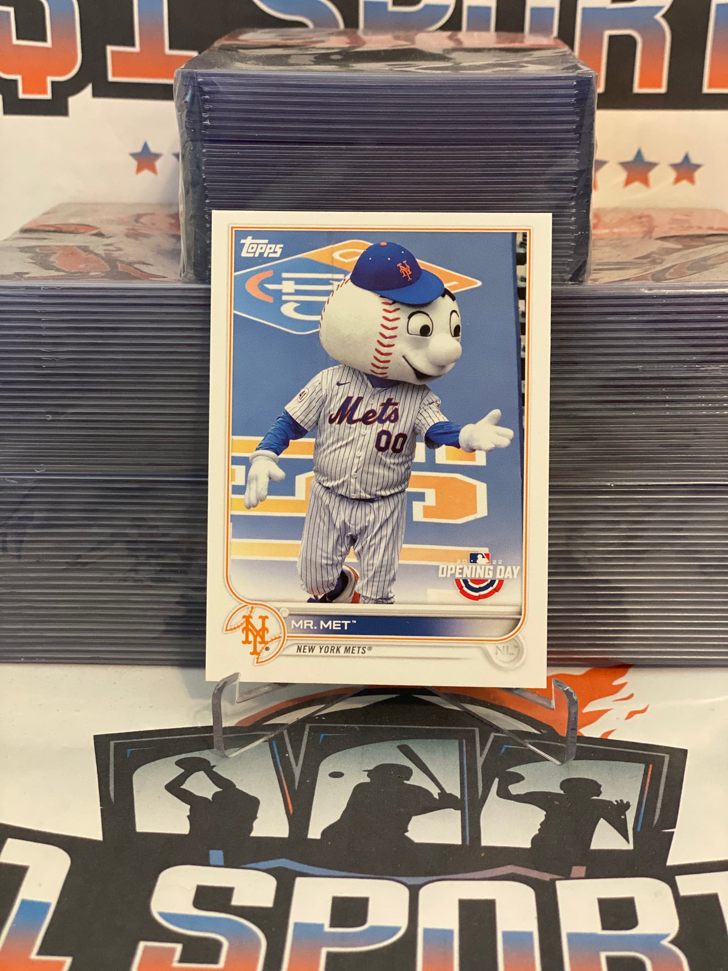 2022 Topps Opening Day (Mascots) Mr. Met #M-14