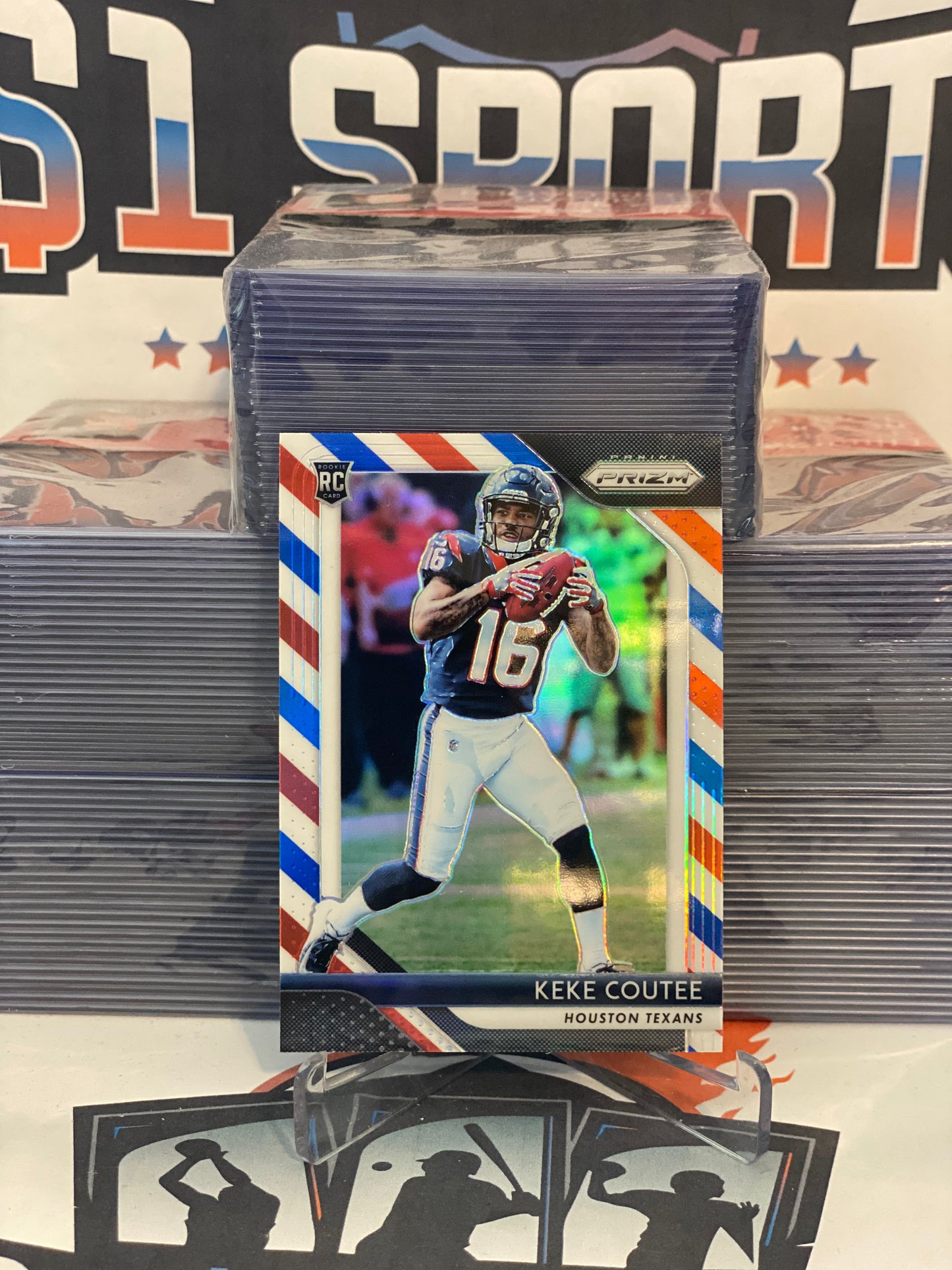 2018 Panini Prizm (Red White Blue Prizm) Keke Coutee Rookie #228
