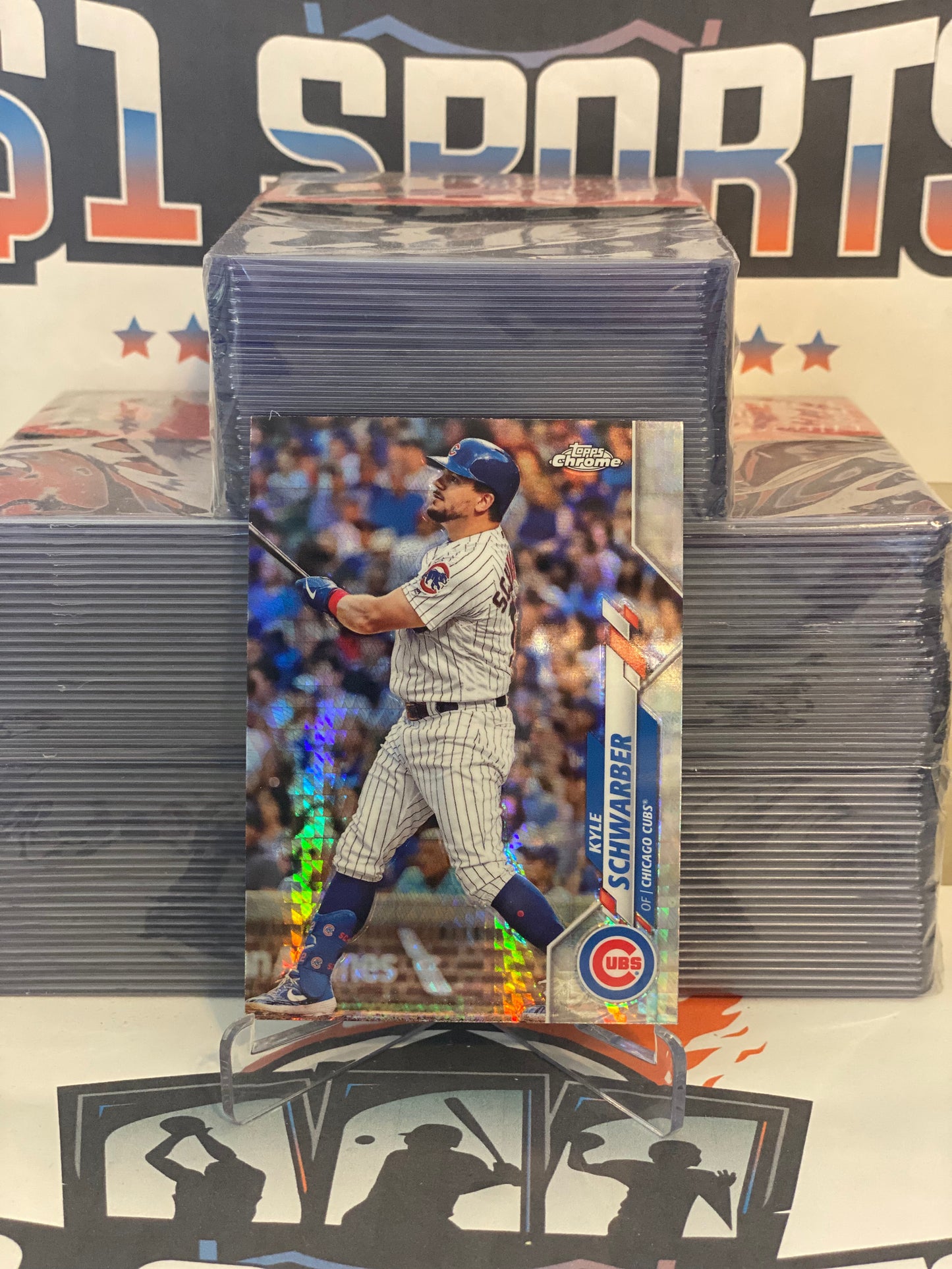 2020 Topps Chrome (Prism Refractor) Kyle Schwarber #85