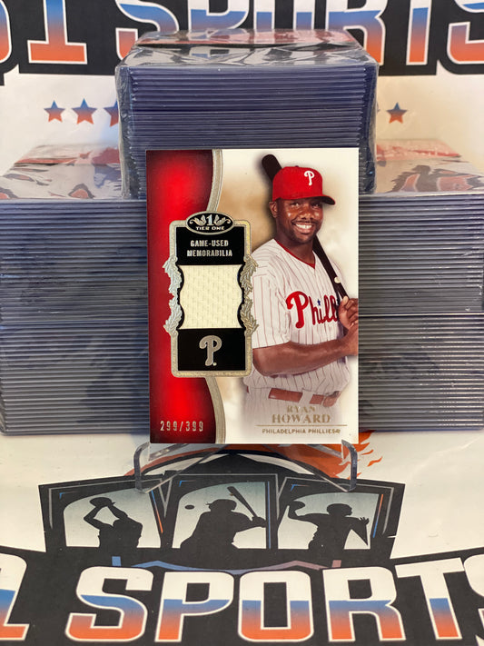 2012 Topps Tier One (Relic, 299/399) Ryan Howard #TSR-RH