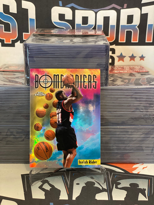 1998 Topps Chrome (Refractor, Bombardiers) Isaiah Rider #SB10