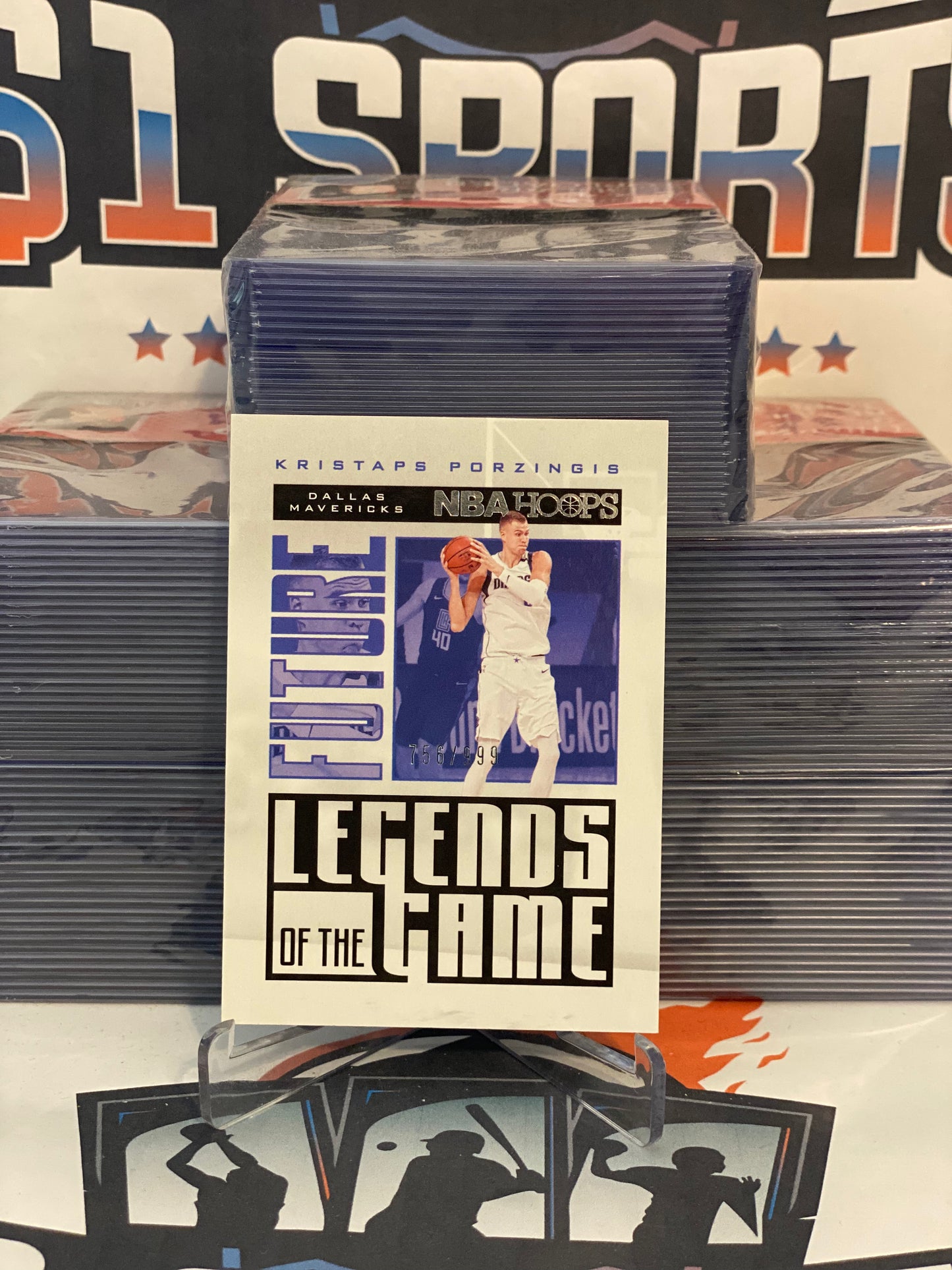 2020 NBA Hoops (Legends of the Game 756/999) Kristaps Porzingis #21