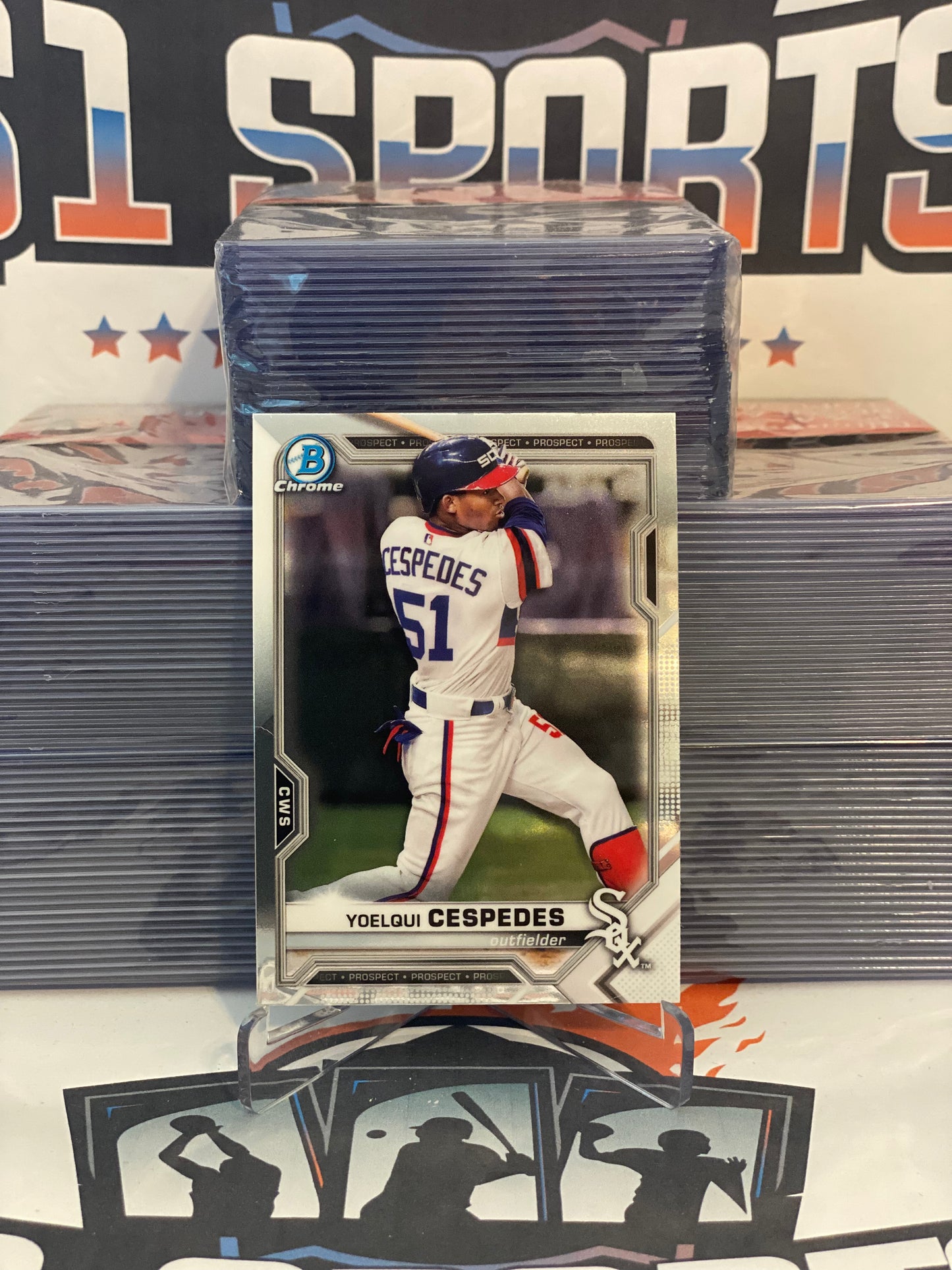 2021 Bowman Chrome Prospects Yoelqui Cespedes #BCP-176
