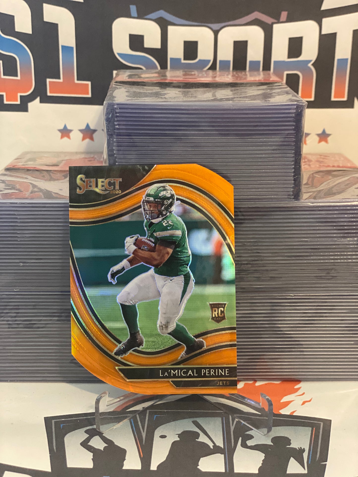 2020 Panini Select (Orange Die Cut, Field Level) La'Mical Perine Rookie #380