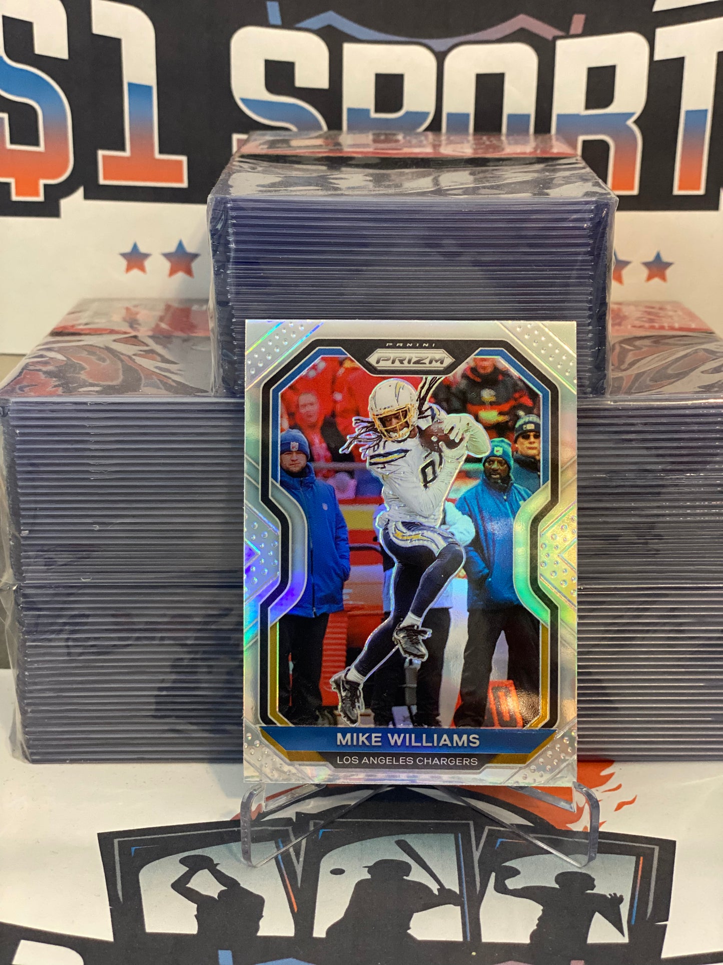 2020 Panini Prizm (Silver Prizm) Mike Williams #140