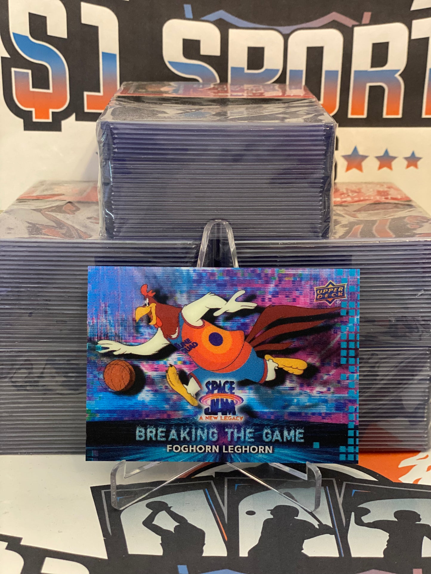 2021 Upper Deck Space Jam (3D Breaking the Game) Foghorn Leghorn #3D-4