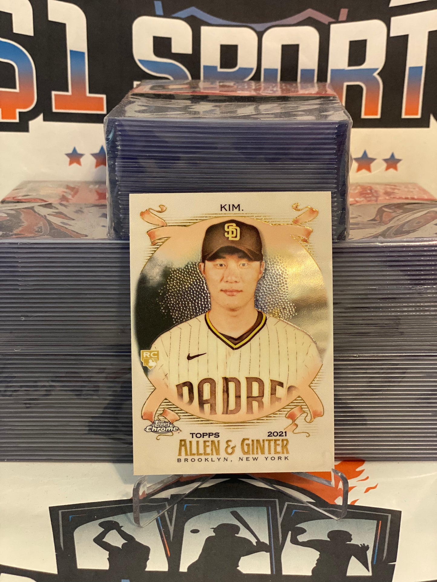 2021 Topps Allen & Ginter Chrome Ha-Seong Kim Rookie #176