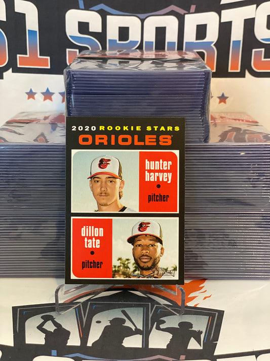 2020 Topps Heritage (Rookie Stars) Hunter Harvey & Dillon Tate Rookie #362