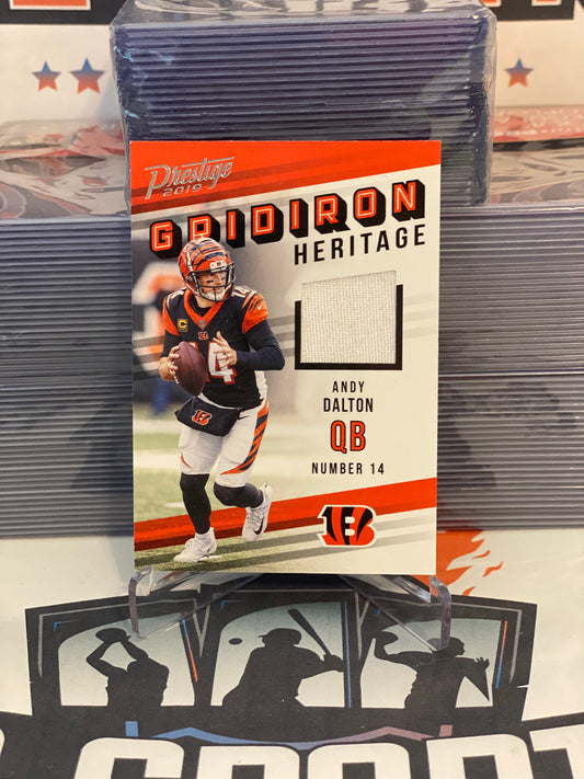 2019 Panini Prestige (Gridiron Heritage Relic) Andy Dalton #GH-AD