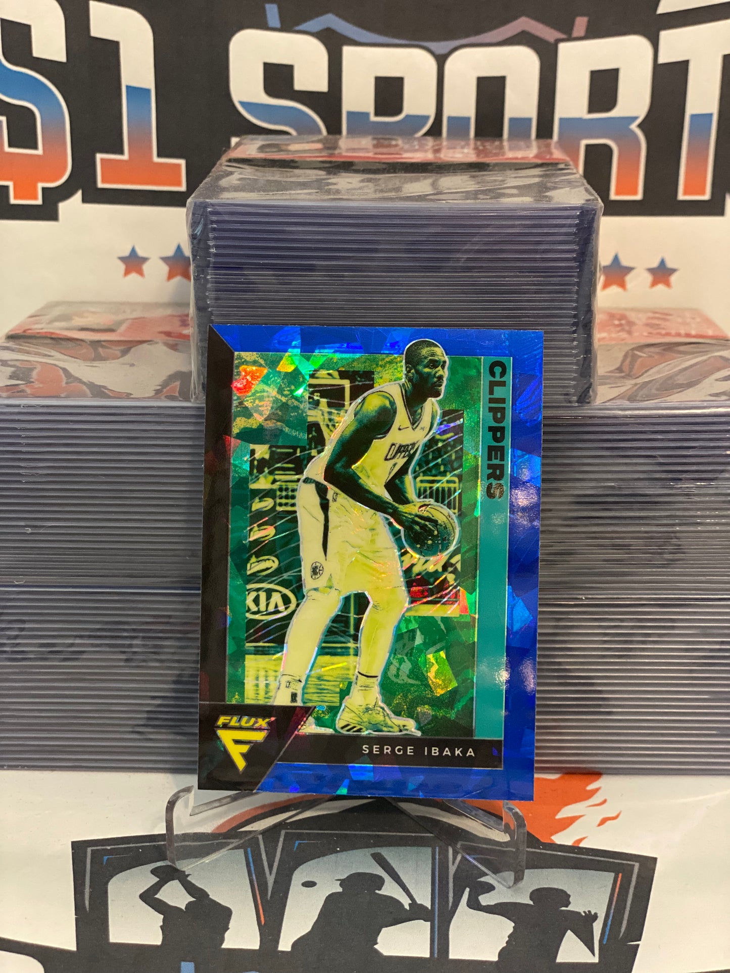 2020 Panini Flux (Blue Ice Prizm) Serge Ibaka #76