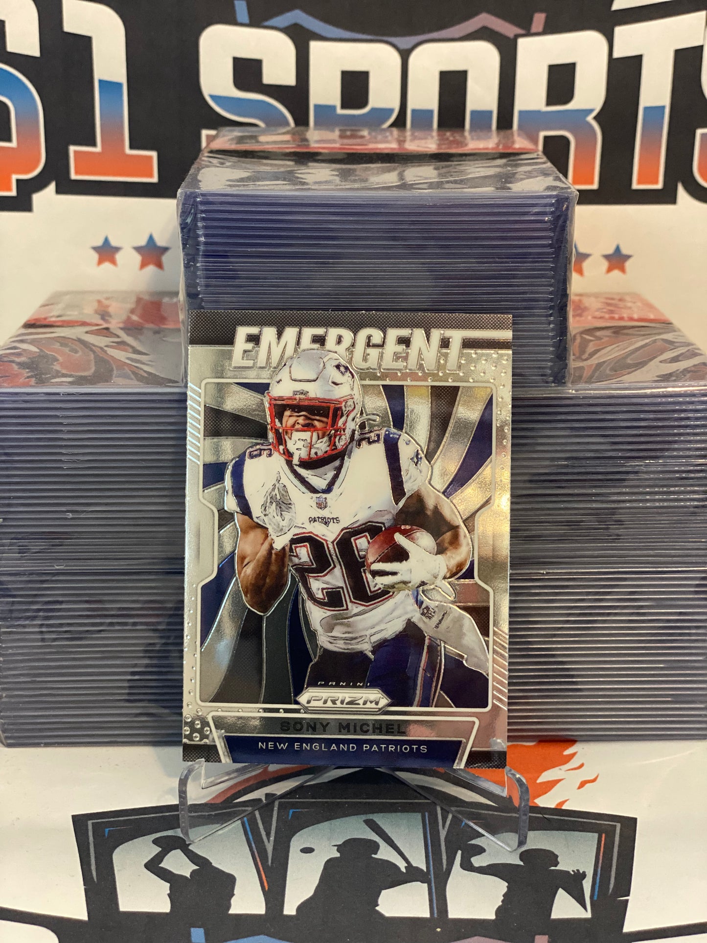 2019 Panini Prizm (Emergent) Sony Michel #E-SM