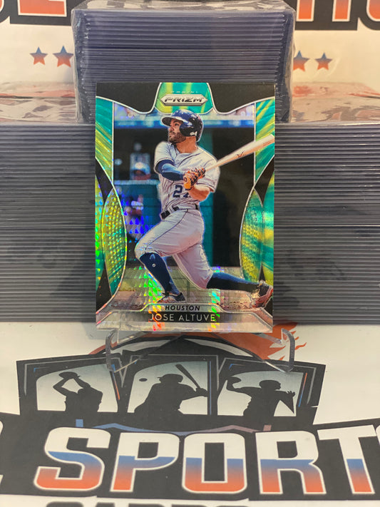 2019 Panini Prizm (Green Yellow Prizm) Jose Altuve #40