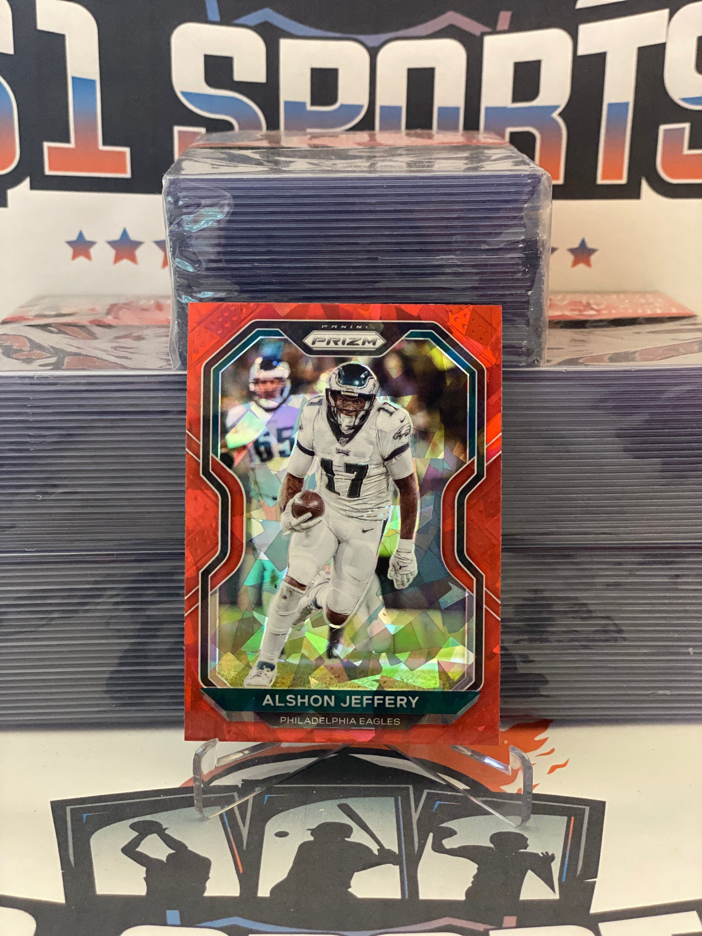 2020 Panini Prizm (Red Ice Prizm) Alshon Jeffery #167