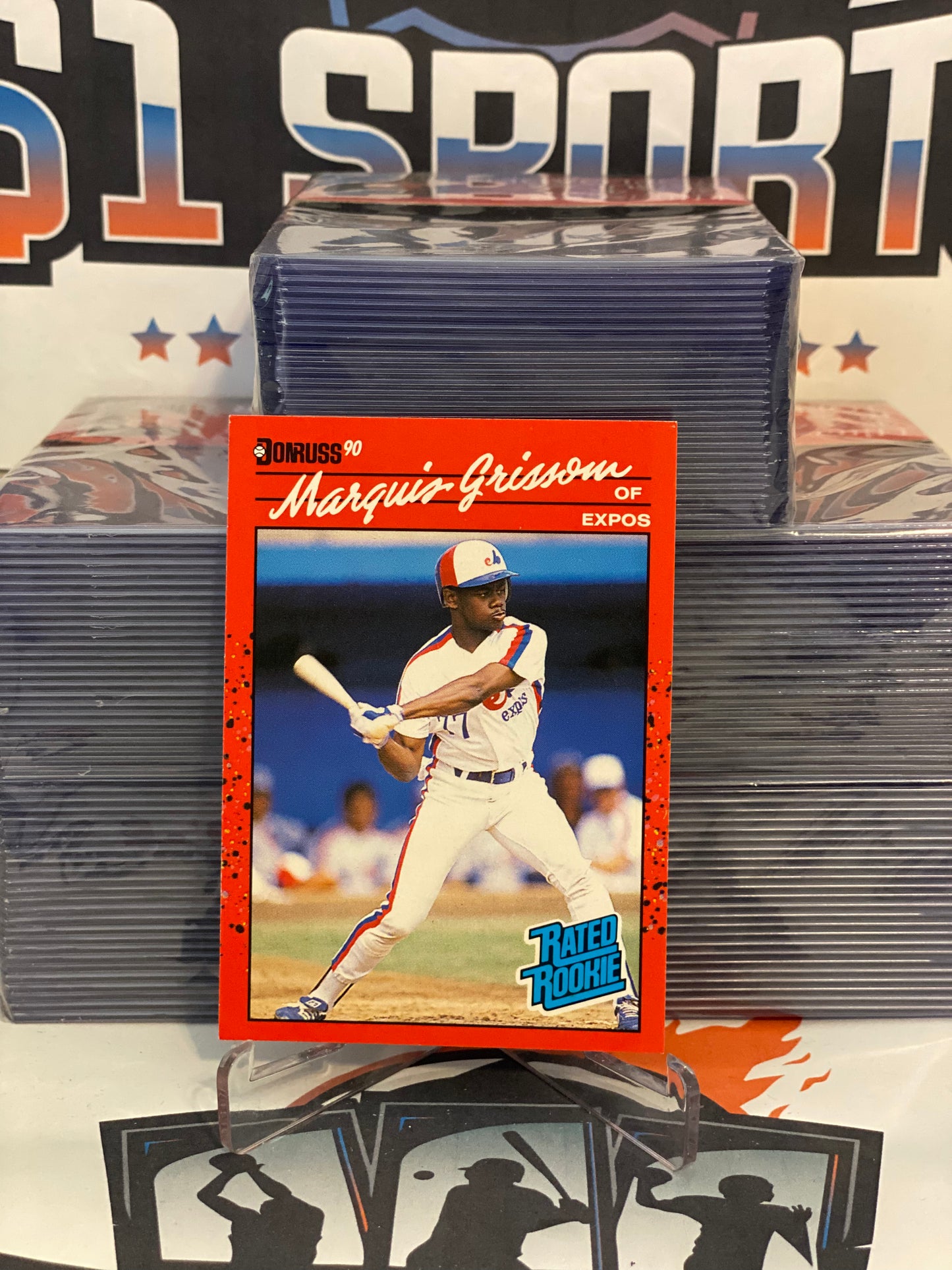 1990 Donruss (Rated Rookie) Marquis Grissom #36