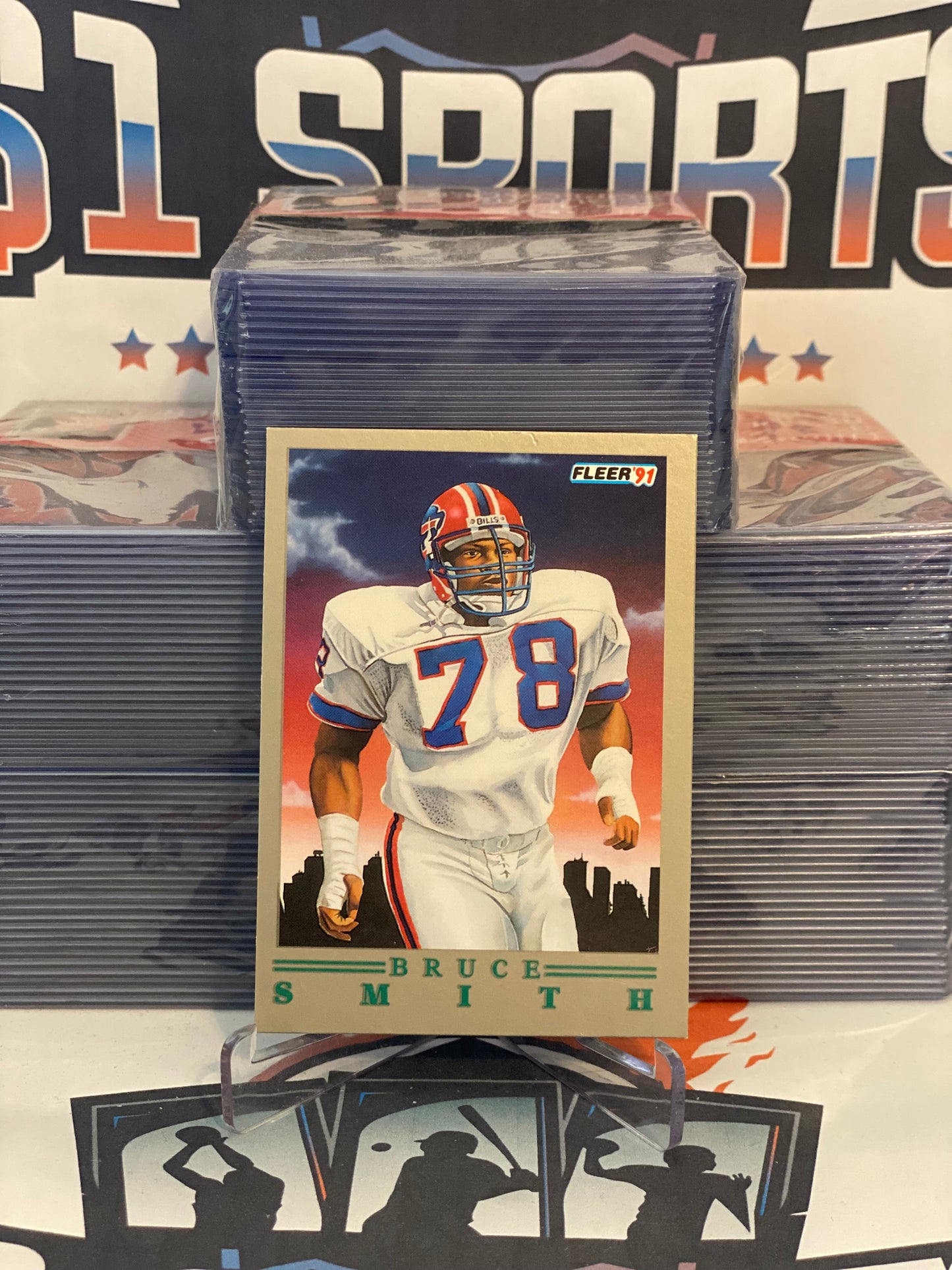 1991 Fleer (Pro-Vision) Bruce Smith #8