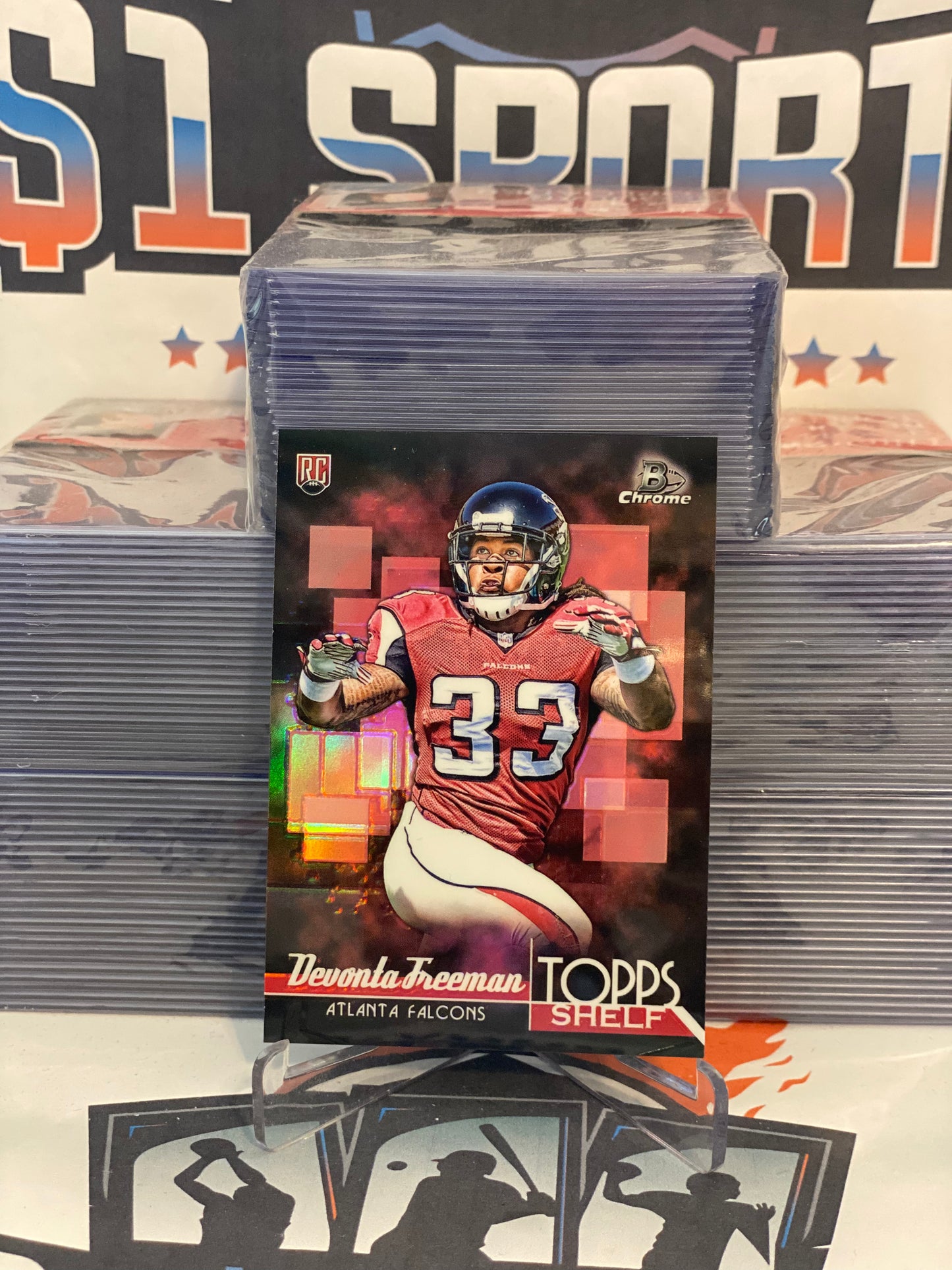2014 Bowman Chrome (Topps Shelf) Devonta Freeman Rookie #TSR-DF
