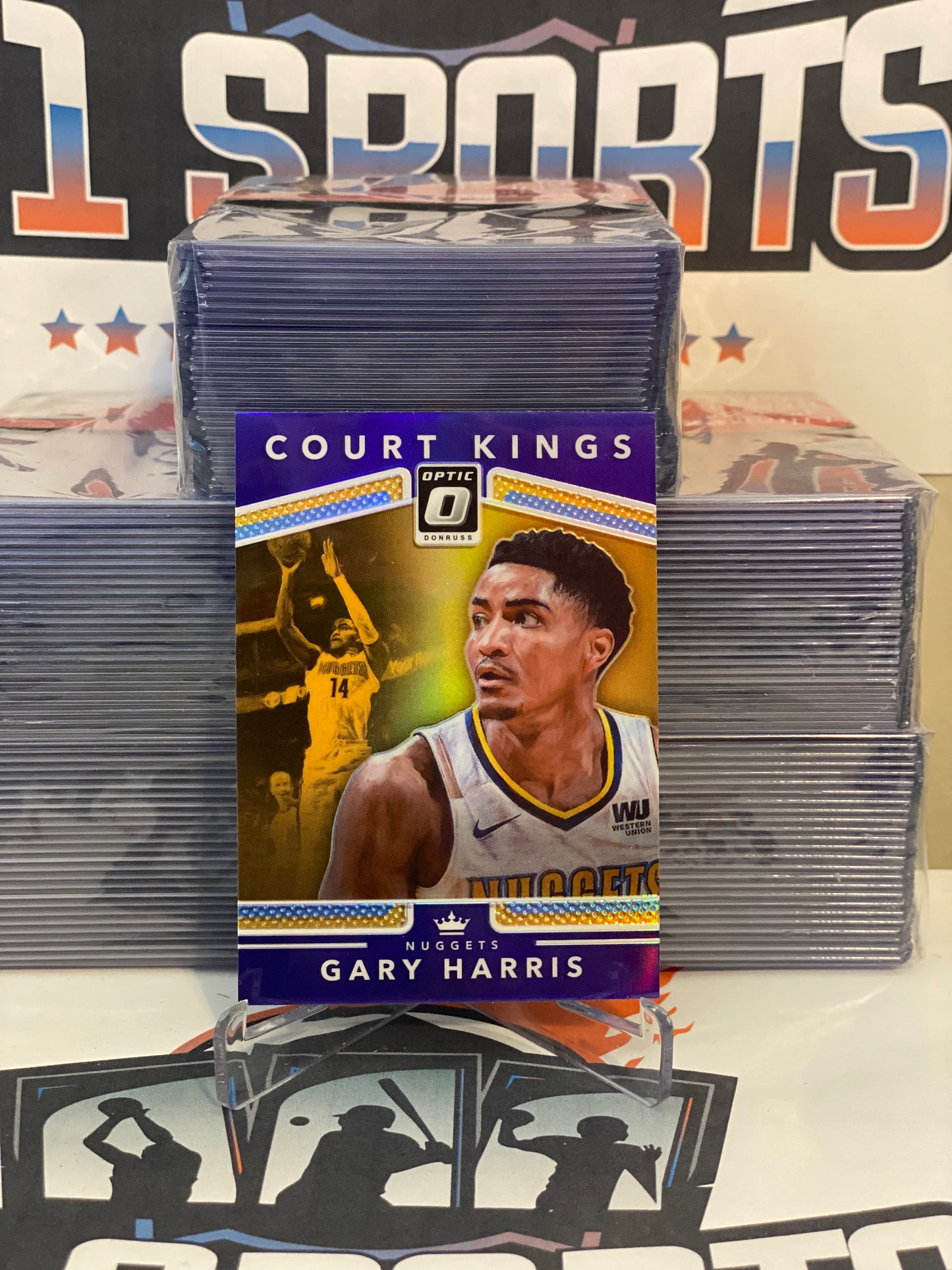 2017 Donruss Optic (Purple Prizm, Court Kings) Gary Harris #20