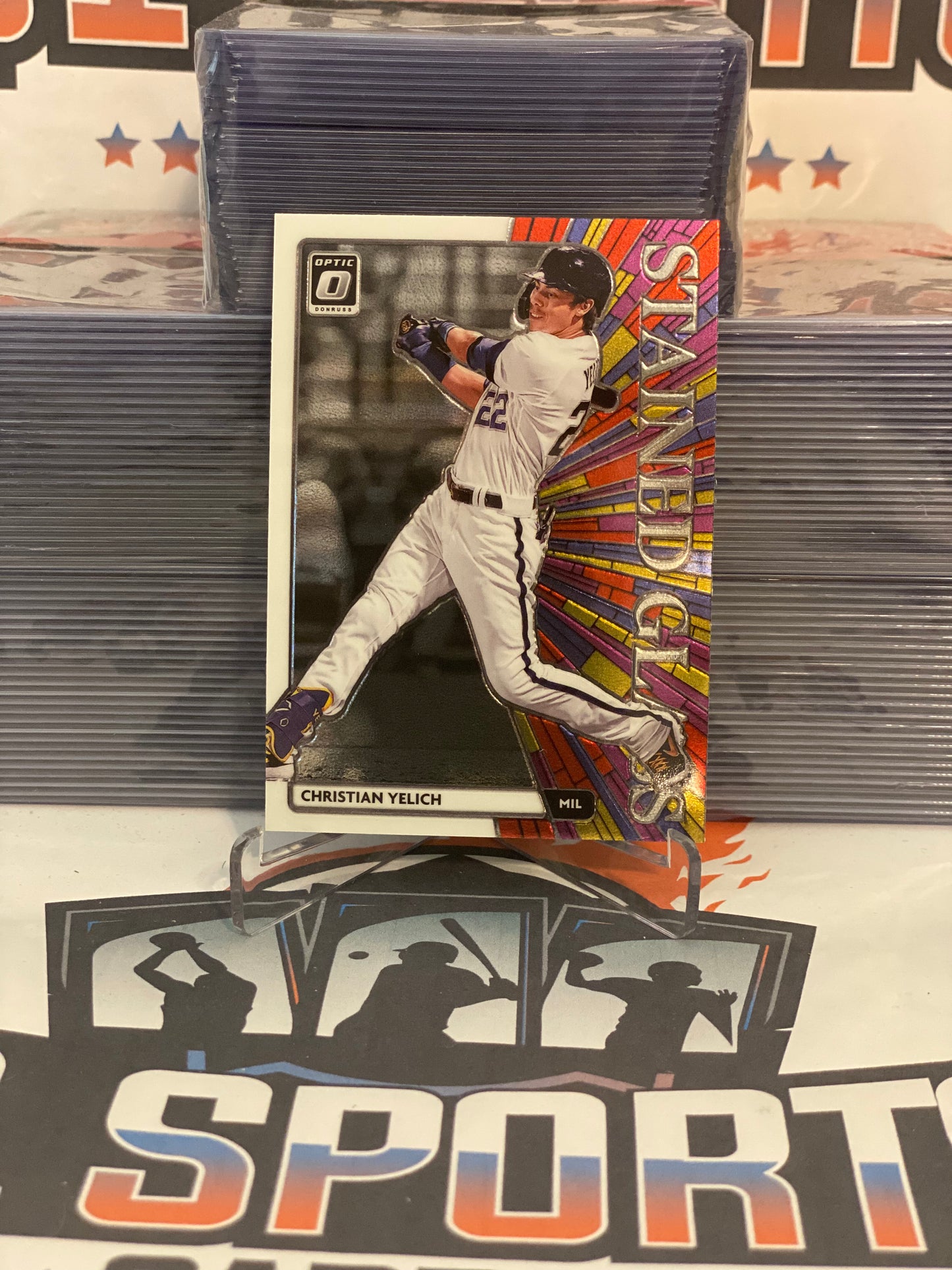 2020 Donruss Optic (Stained Glass) Christian Yelich #SG-2