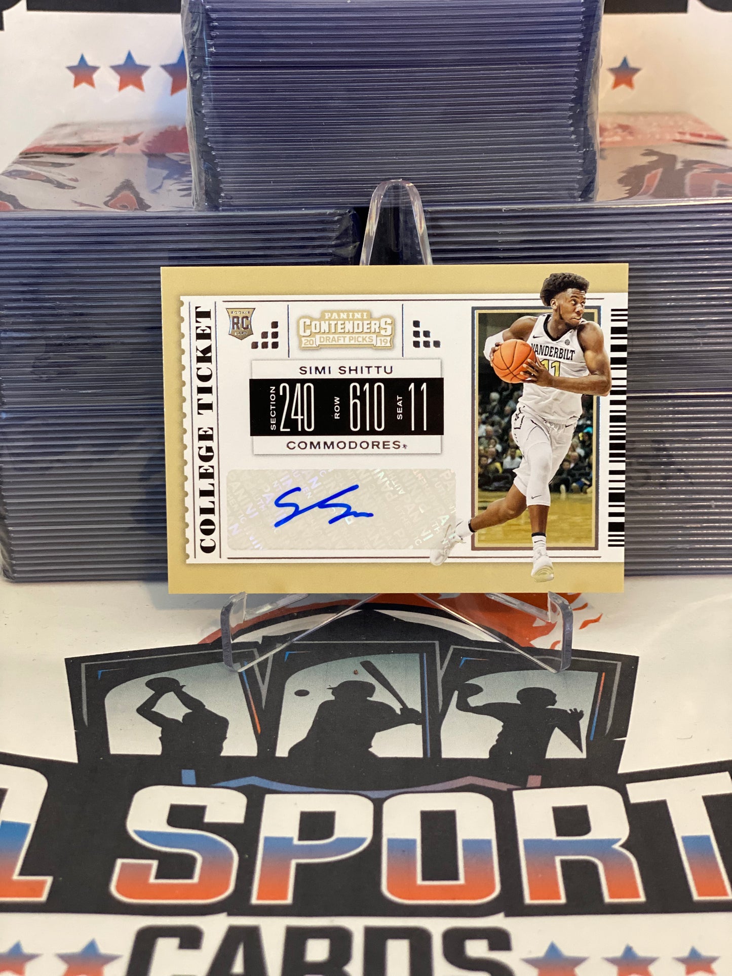 2019 Panini Contenders Draft Picks (College Ticket Autograph) Simi Shittu #96
