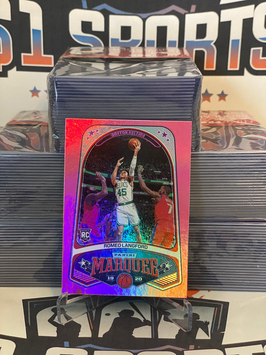2019 Panini Chronicles (Marquee, Pink) Romeo Langford Rookie #240