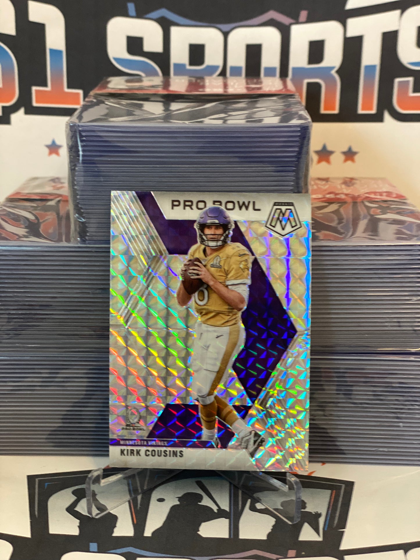 2020 Panini Mosaic (Pro Bowl; Mosaic Prizm) Kirk Cousins #253