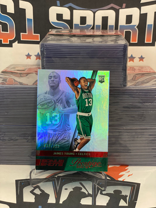 2014 Panini Prestige (Red Bonus Shots 030/199) James Young Rookie #175