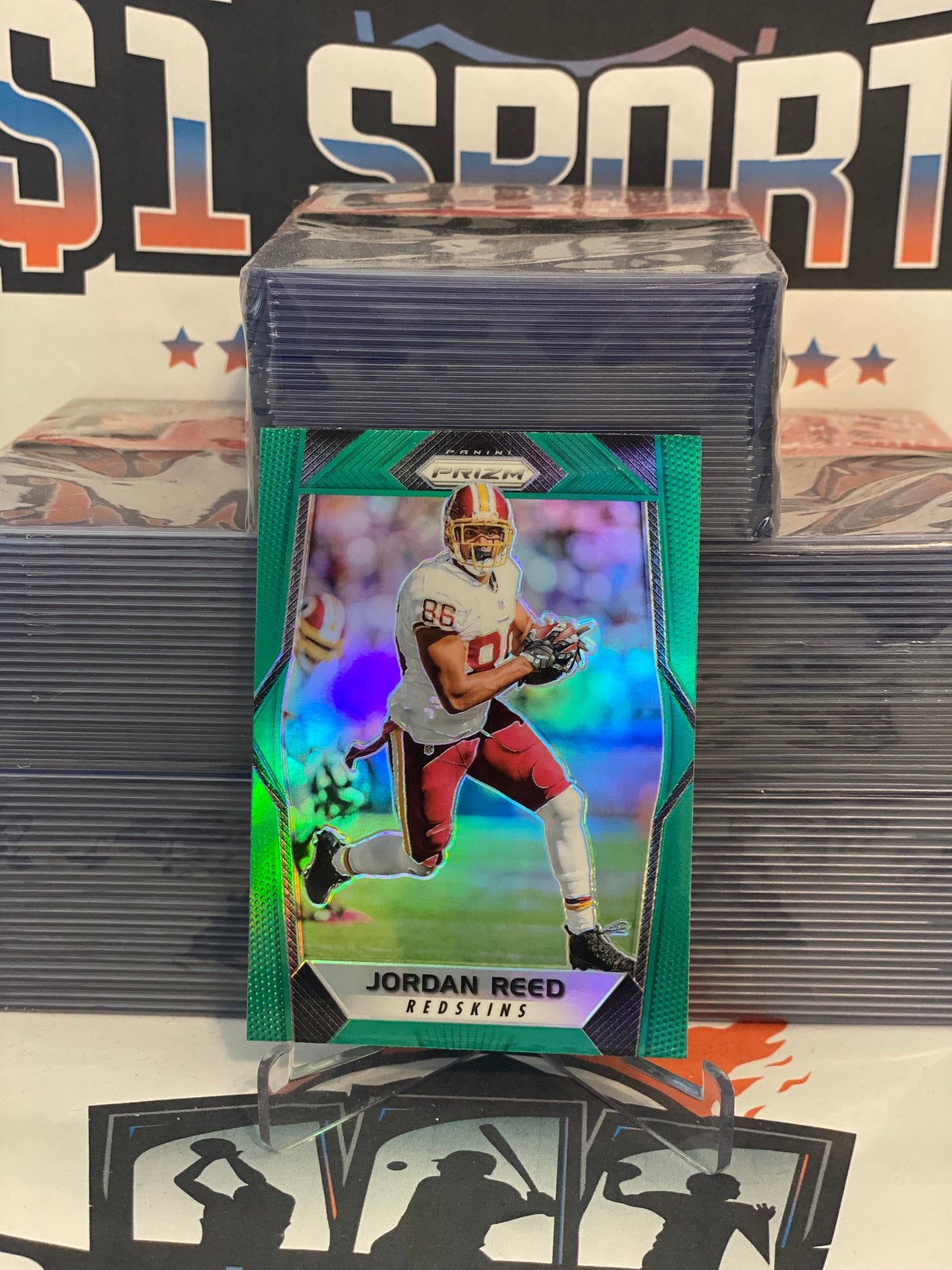 2017 Panini Prizm (Green Prizm) Jordan Reed #104