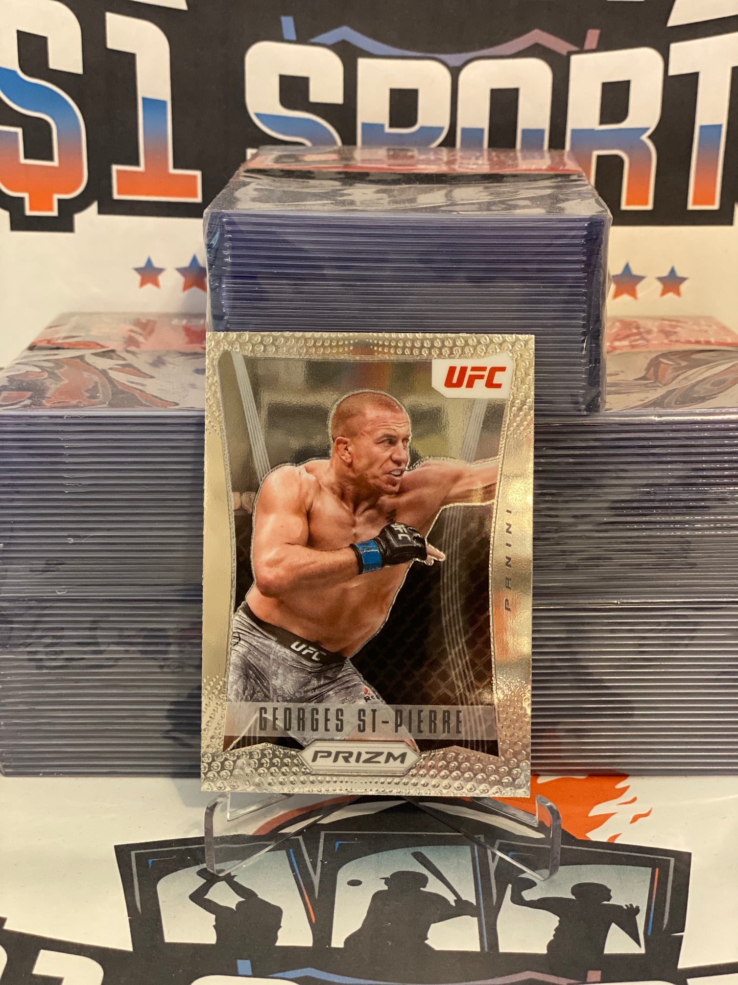 2022 Panini Prizm UFC (Flashback) Georges St-Pierre #10