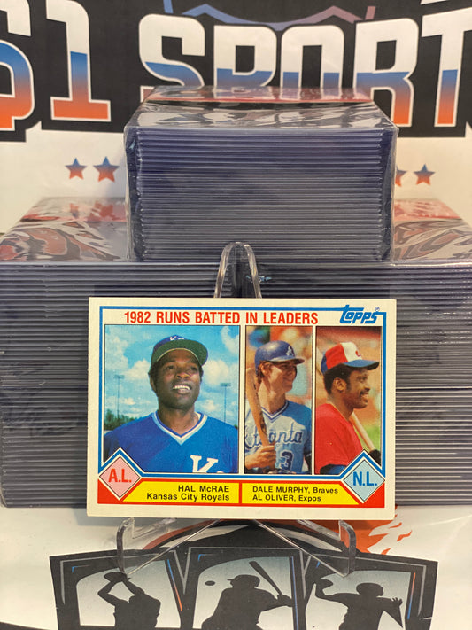 1983 Topps (RBI Leaders) Hal McRae, Dale Murphy & Al Oliver #703