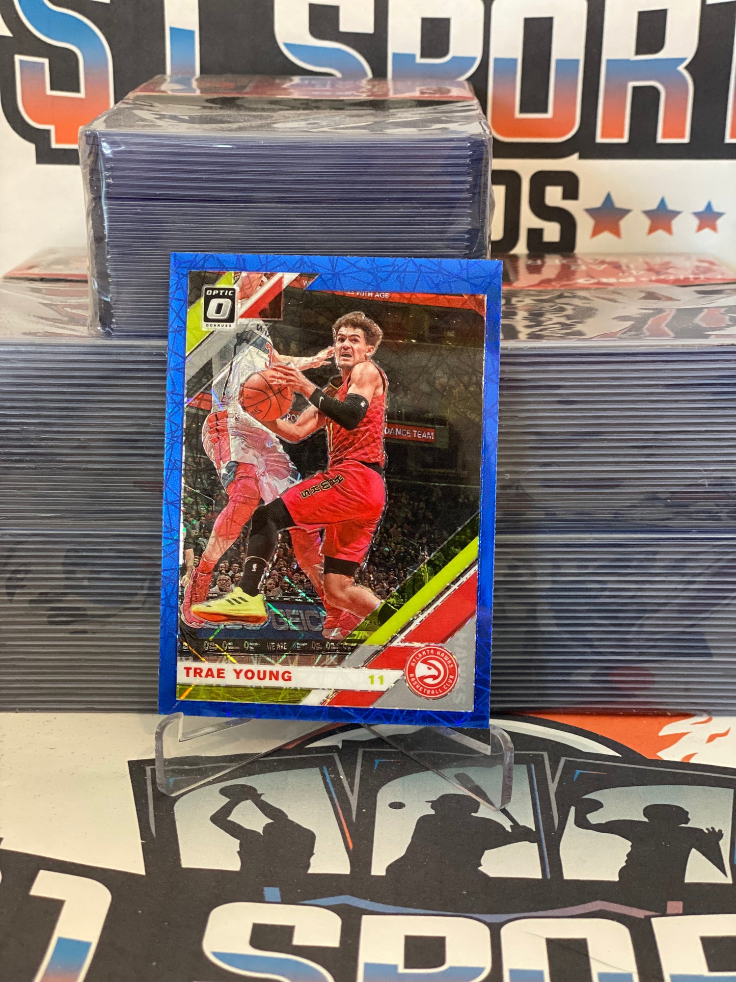 2019 Donruss Optic (Blue Velocity Prizm) Trae Young #2